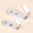 2pcs Stainless Steel Hooks Hangers Holder Wall Mount Hanging Hat Clothes Coat