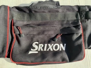 SRIXON Golf Bag Carrying Black Red Shoulder Strap 2 Zipper Pockets Lightweight - Picture 1 of 14