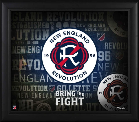 New England Revolution Framed 15" x 17" Team Heritage Collage Cover