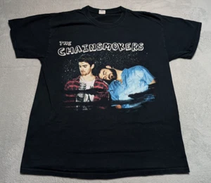 The Chainsmokers Band T-Shirt Black Large Concert Rock Music Graphic Tour Tee - Imagen 1 de 5