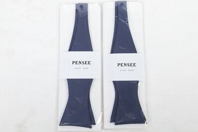 Lote de 2 pajaritas tejidas azul oscuro PenSee para hombre Foto 1 de 4