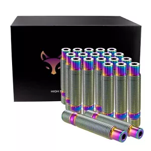 Rison Titanium Wheel Stud M14x1.5x75mm Titanium Wheel Studs Conversion Kit 20PCS - Picture 1 of 45