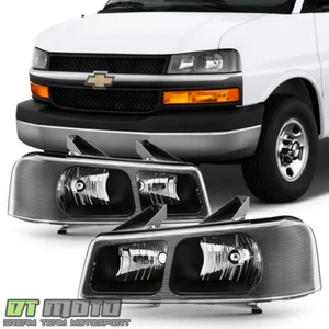 2003-2019 Chevy Express GMC Savana Van Headlights Headlamps Replacement 03-19 - Picture 1 of 7