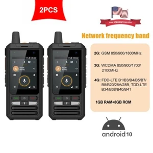 Radio de red Anyssecu W8pro 4G Android 10 WIFI teléfono móvil Realptt Zello 2 piezas - Imagen 1 de 16