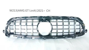 Front Grille Chrome GT Look FOR 2020+ Mercedes Benz W213 E-Class 4D Sedan - Imagen 1 de 2