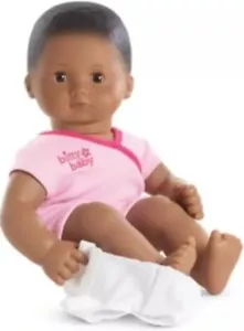 American Girl Bitty Baby BB1 Doll Textured Black Hair, Brown Eyes NEW - Picture 1 of 11