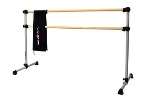 Ballet Barre DBNB5-W Freestanding 5ft Double Wood Bar w/Bag - NEW - Picture 1 of 5