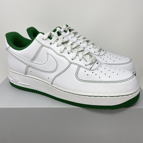 Nike Air Force 1 Low White Pine Green Mens 12.5 Shoes Sneakers CV1724