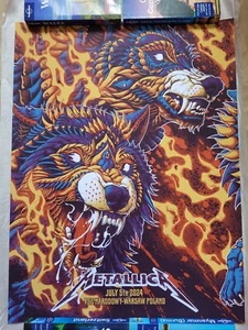 Metallica Poster Warsaw Poland 5th July 2024 Night 1 Ben Kwok Numbered - Imagen 1 de 12
