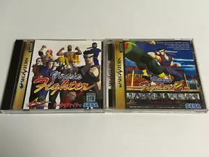 Sega Saturn Virtua Fighter 1& 2 Lot 2 Japan Import NTSC-J SS JP - Picture 1 of 8