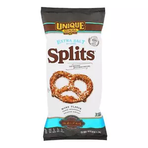 Unique Pretzels - Pretzels - Extra Salt Splits - Case of 12 - 11 oz. - Picture 1 of 2