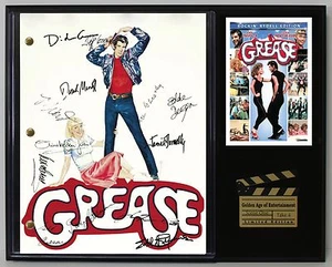 GREASE LTD Edition Reproduction Signed Movie Script Display "C3" - Picture 1 of 8