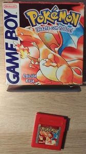 1999 Game Boy Pokémon Primera edición Roja Charizard caja incompleto sin manual - Imagen 1 de 1