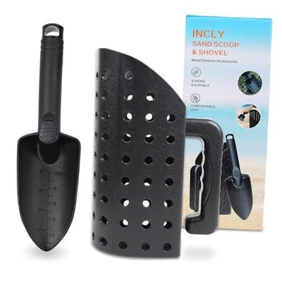 Sand Scoop for Metal Detecting, Metal Detector Tools Heavy Duty Digging Shovel  - Image 1 of 4