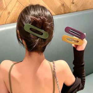 1 Pc Frosted Hair Clip Large Korean Style Acrylic Clamp Women Girls Non Slip - Picture 1 of 35
