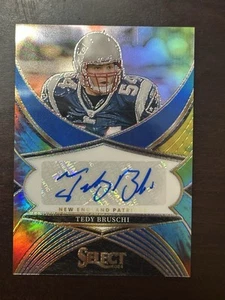2024 Select- Tedy Bruschi /25 Auto 🔥 Tie-die Prizm SSP-TBI New England Patriots - Picture 1 of 2