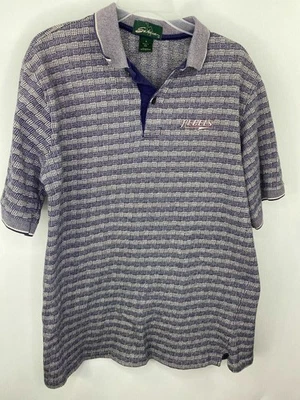 Sahara Polo Adult Mens Size Large Short Sleeve Gray Pattern Rebels - Image 1 of 3