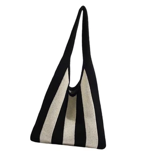 Women Crochet Bag Large Capacity Cute Shoulder Bag for Shopping Beach Dating - Picture 1 of 6