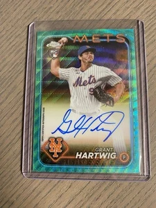 2024 Topps Chrome Rookie Autographs Grant Hartwig Rookie Auto /199 New York Mets - Picture 1 of 1
