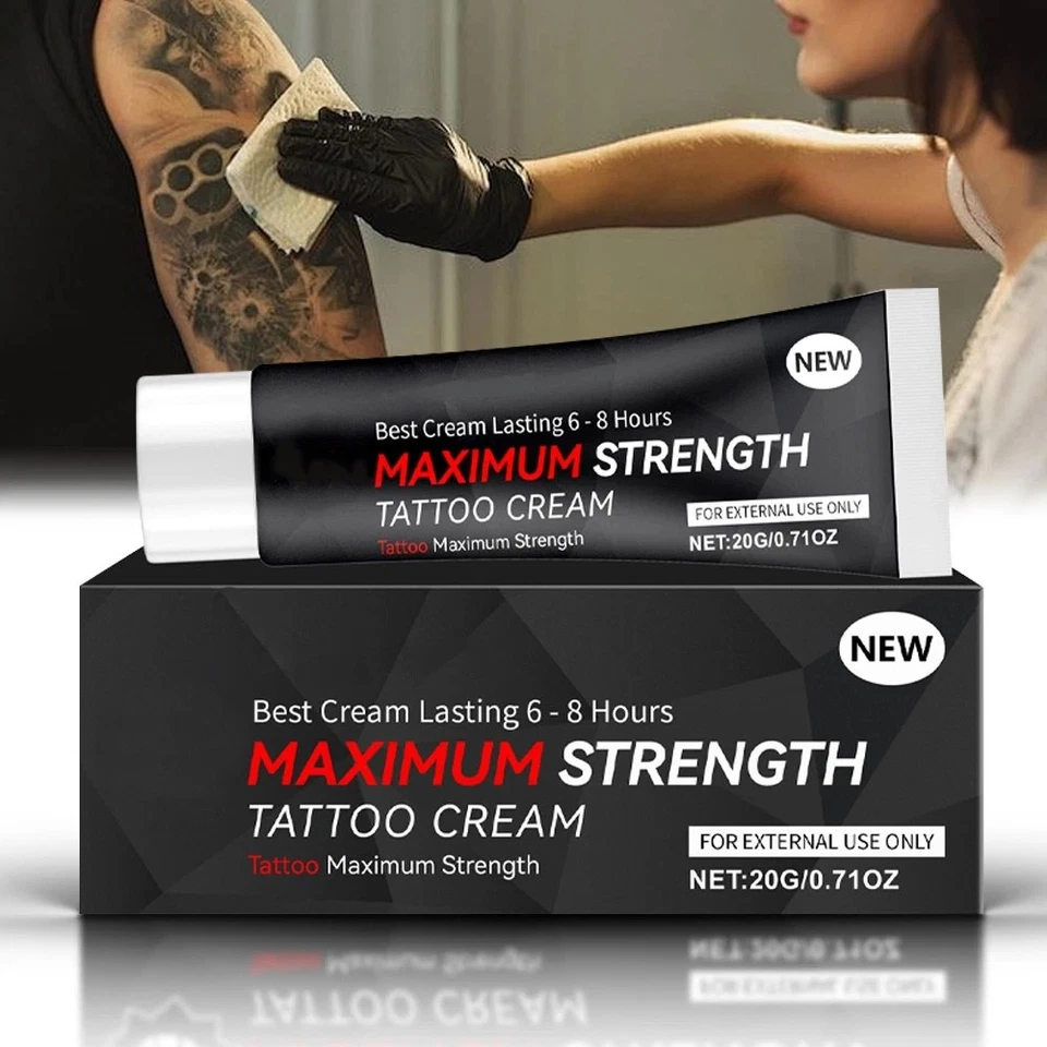 Tattoo Numibing Cream Gel 20 Grams- Up to 6 Hours Extra Strength for Tattoos AU - image 1 of 4