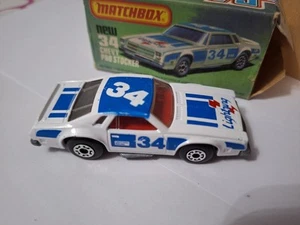 MATCHBOX Chevy Pro Stocker 34 con bella scatola, superveloce £25 - Foto 1 di 4