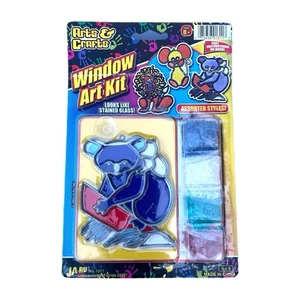 Kit de arte de ventana Sun Catcher Ja-Ru artesanías vidrieras oso koala 2004 - Imagen 1 de 2