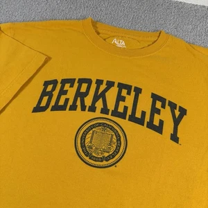 Alta Gracia University of California Berkeley Tshirt Mens XLarge Yellow - Picture 1 of 5