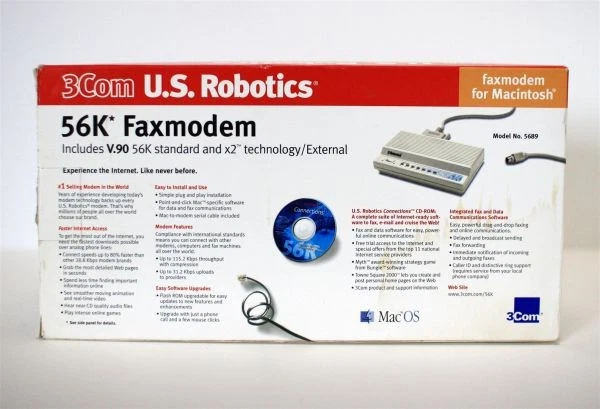 Módem externo 56k para mac,orb, cable serie Foto 1 de 4