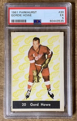Gordie Howe 1961-62 Parkhurst #20 PSA 5 EX - Detroit Red Wings - Image 1 of 2