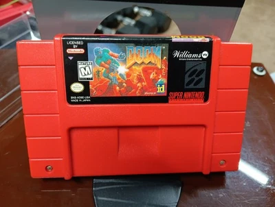 Doom SNES Super Nintendo Cartridge Only Tested Authentic Working - Image 1 of 4