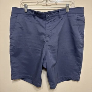 Pantaloncini Johnnie-O da uomo taglia 36 blu Pacifico performance golf tennis pickleball usati in ottime condizioni - Foto 1 di 8