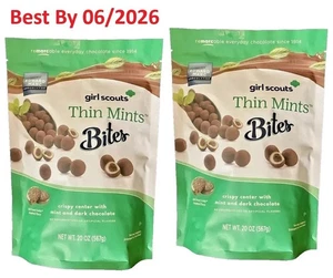 CONFEZIONE 2 morsi di menta sottili Girl Scout con menta e cioccolato fondente, 20 once ciascuno - Foto 1 di 5