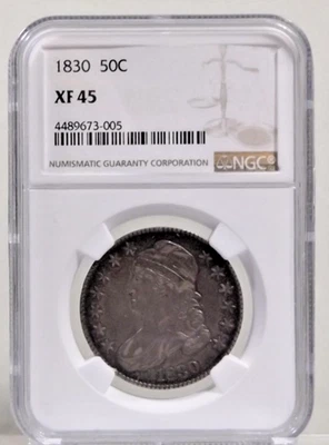 1830 Capped Bust Half Dollar - NGC XF45 - #4489673-005 - Image 1 of 4