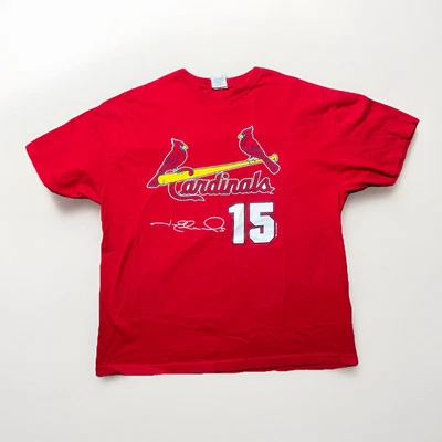 Vintage Jim Edmonds St Louis Cardinals Signature Jersey Shirt Shirsey XL - Image 1 of 4