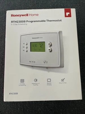 Honeywell Home RTH2300B1038 5-2 Day Programmable Thermostat, White - Image 1 of 4