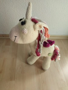 Häkel Einhorn 🦄 40cm hoch  Amigurumi Hand Made  - Bild 1 von 4
