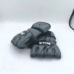 Brace Master MMA Gloves Fingerless Sparring Grappling Gray Large - Picture 1 of 7