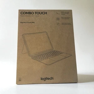 Logitech Combo Touch iPad Pro 11-inch M4 2024 Keyboard Case Backlit NEW/SEALED - Picture 1 of 12