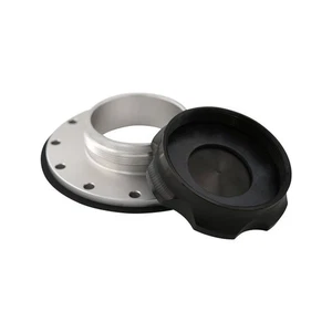 New and Sealed Aeromotive 6-Bolt 3" Screw-On Flange Fillcap (18730) - Black - Picture 1 of 7