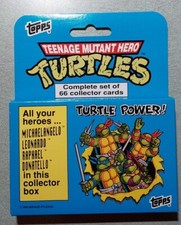 VTG 1990 Topps Teenage Mutant Hero Turtles Complete Factory Set 66 Cards  NOS