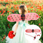  Red Iron Wire Ladybug Wings Child Dress Costume Princess Cosplay