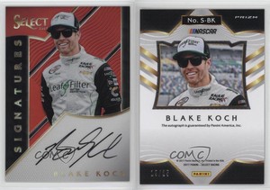 2017 Panini Select Signatures Red Prizm /25 Blake Koch #S-BK Rookie Auto RC