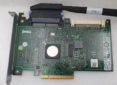DELL POWEREDGE OU55BP  - E2K-UCS-61 B SAS RAID Controller Card w/ Cable - Image 1 of 4