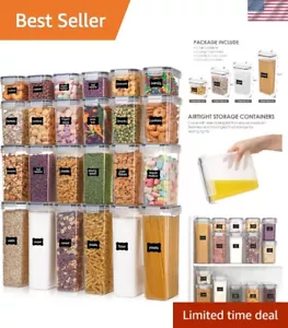 24-Piece Airtight Food Storage Canisters Set - BPA-Free & Stylish Organization - Picture 1 of 8