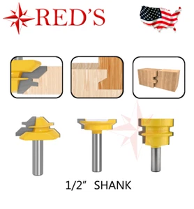 REDS Y76885-8 - 3 Bit Joinery Router Bit Set 1/2" Shank - Picture 1 of 4