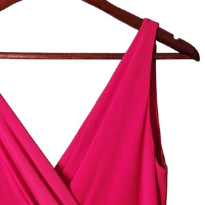 American Living Dress Womens 8 Sleeveless Midi Hot Pink Barbiecore - Picture 1 of 6