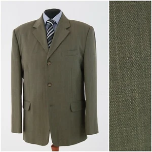 Mens MODA ALISS Size UK 46R Vintage Dark Green Sport Coat Blazer Jacket - Picture 1 of 12