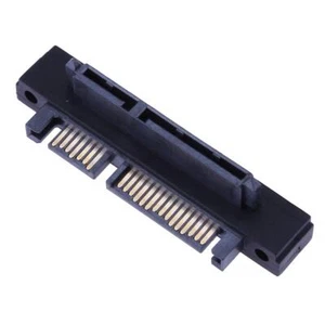 90° Angle SATA 22Pin(7+15) Male to 22Pin(7+15) Female Extender Adapter - Photo 1/3