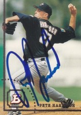 Pete Harnisch Autograph Houston Astros Card Mets - Reds - Orioles