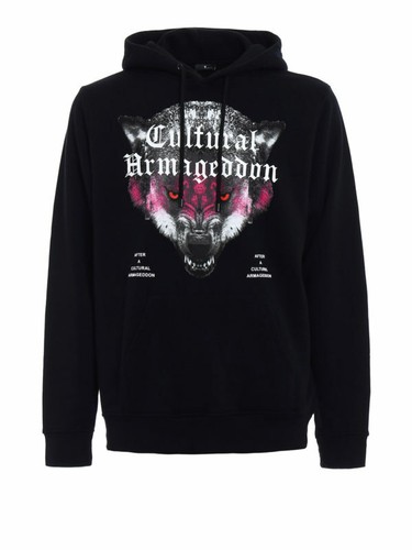 AUTHENTIC Marcelo Burlon County of Milan Men’s Hoodie Huapi Wolf Print Size M